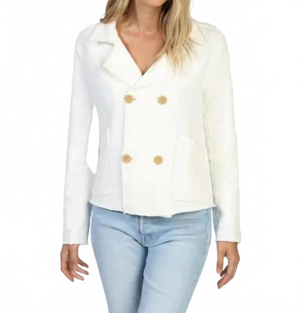 NEW DYLAN sutton double breasted jacket in white